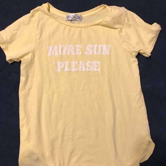 Wildfox yellow graphic T-shirt - Picture 1 of 3